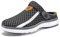 Zuecos Hombre Verano Clogs Zapatillas de Playa Mujeres Zapatillas de Playa Antideslizante Piscina Zapatos, Gris Oscuro, 41 EU
