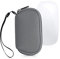 kwmobile Hülle kompatibel mit Apple Magic Mouse 1/2 - Neopren Hülle für PC Mouse Schutzhülle - Computer Maus Tasche - Neopren Tasche für PC-Maus - Stone Dust