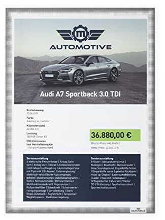 Durable 501557 Funda A4 de adhesión estática (sin adhesivo), resistente a rayos UV para superficies de vidrio como vitrinas y escaparate, 1 pieza