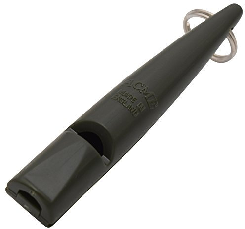 ACME Hundepfeife No. 211,5 mit Anleitung - Das Original aus England: laut und weitreichend (Khaki Green)