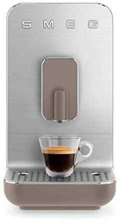 Smeg BCC01TMPUS Fully Automatic Coffee Machine, Taupe
