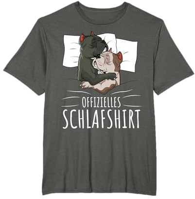 Offizielles Schlafshirt American Bully Hunde T-Shirt