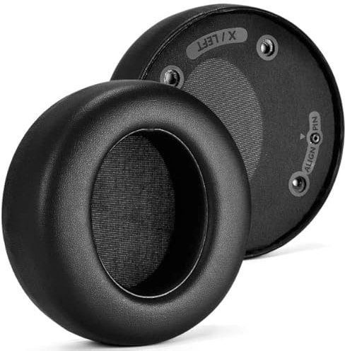 Yaowanguan X2HR Ohrpolster Ersatzpolster für Philips Audio Fidelio X2HR X1 Kopfhörer, Protein Leder Memory Foam Schwarz Dickere X2HR X1 Ohrpolster