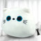 Kyduu Plüschtier Katze, Katze Plüschtier, Stofftier Kawaii Katze, Weiß Katzen Plüschtier, Plüschkissen Spielzeug, Kuscheltier Ausgestopftes Tier, Weighted plushie, Squishmallow katze, Cat plush (400g)