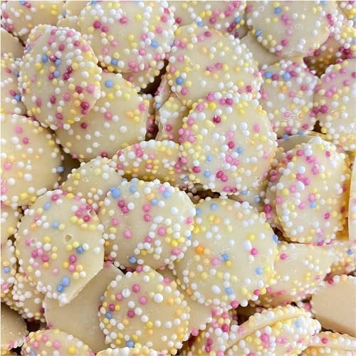 Jazzies │ Snowies │ White Chocolate Jazzles │ 500 Gram Bulk Bag │ 500g │ Assorted Sweet Pick and Mix for Parties, Gifts, and Sharing.
