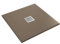 IMPERIAL BAGNO - Duschtasse aus Marmor, Harz, schick, braun, mit zentralem Loch, 75 x 120 cm (75 x 140 cm)