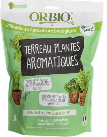 ORBIO Terreau aromatiques 3L