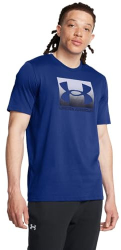 Under Armour Sport-T-Shirt für Herren, kurzärmlig, Boxed, (401) Royal / Midnight Navy, L