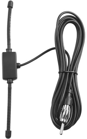 CGEAMDY Car FM Radio Antenna Aerial Patch, Universal, Black, 3M, 1 Pack