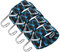 Corda Elastica,Cinghie Elastiche Corde Elastiche con Gancio Regolabile Elastici con Ganci per Teloni Portapacchi Auto Moto Bici Telo blu. (50cm)