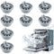 8 piezas Ruedas Lavavajillas Compatible, Ruedas Lavavajillas Juego, Rueda Lavavajillas Cesta, Rueda para cesta inferior de lavavajillas para Lavadoras, Secadoras y Muebles Frigoríficos, Gris