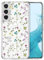 RALEAVO Magnetisch Hülle für Samsung Galaxy S22 Plus 5G Kompatibel mit MagSafe Kabellosem Laden, Silikon Niedlich Blumen Hülle Transparent Stoßfest Schutzhülle für Samsung S22 Plus-Flower