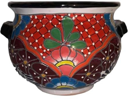 Blumentopf Michoacan dunkelblau Medium Größe