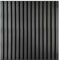 Kaiser plastic® Akustikpaneele | Farbe: Eiche schwarz | Wandpaneele in verschiedenen Formaten | Lamellenwand aus Holzfunier und Filz (60 x 60 cm - 1STK.)