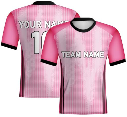 tiansiaben Schottland-Fußballtrikot für Herren, Schottland-Rosa, Rundkragen, athletisches T-Shirt, Rugby-Trikot, Fußballwelt-Top, schottisches Fußball-Top, S-5XL, Pink-Herren, L