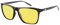 Fimoson Nachtsichtbrille für Männer Frauen, klassischer quadratischer Rahmen HD Anti Glare Polarized Night Driving Glasses