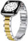 wutwuk Schlank Armband Kompatibel mit Apple Watch 42mm(Series 10) 41mm 40mm 38mm, Damen Slim Edelstahlarmbänder Metall Ersatzband für iWatch Series 10 9 8 7 6 5 4 3 2 1 SE Silber mit Gold