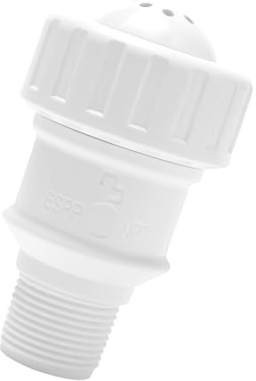 3/4 Vacuum Relief Valve Pool Solar Panels Compatible with Heliocol Sunstar SwimJoy & SwimLux Panels Heater Quick to Restore Pressure Balance-White