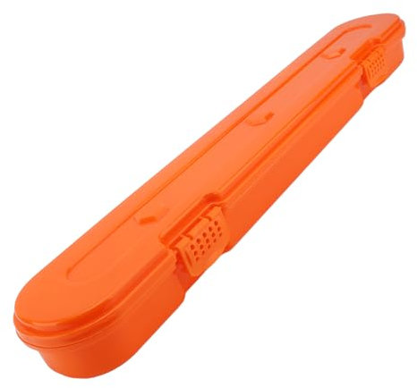 aqxreight Kettensägenkettenlagerbox Großer Kapazität Kunststoff Organizer Elektrische Sägekette Tragetasche Sägekettenlagerbox (ORANGE)