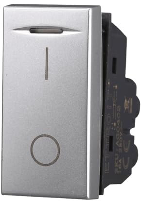 Interruttore 0-1 16A, Moduli grigi, grigio, Compatibile Con BTicino Axolute, frutti, interruttori, pulsanti, deviatori, dimmer, sensori, PIR, buzzer, Per Placche originali e compatibili
