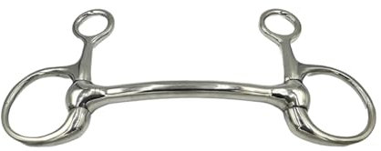 Equine Smile ES0099 Gebiss Ergobit Bit Baucher Trense Bauchergebiss Stangengebiss Stange Ringdurchmesser 45 mm Gebissstärke 14 mm (11.5 cm)