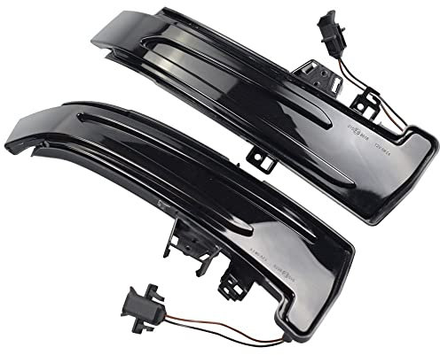 Huhpa Zweifarbiger dynamischer Blinker Blinker for Benz ABCES CLA GLA CLS Klasse W176 W246 W204 W212 C117 X156 Spiegel Blinklicht(Yellow)