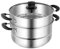 Olla de Vapor de Acero Inoxidable, Olla arrocera, Cocina de Gas Universal para Sopa al Vapor.