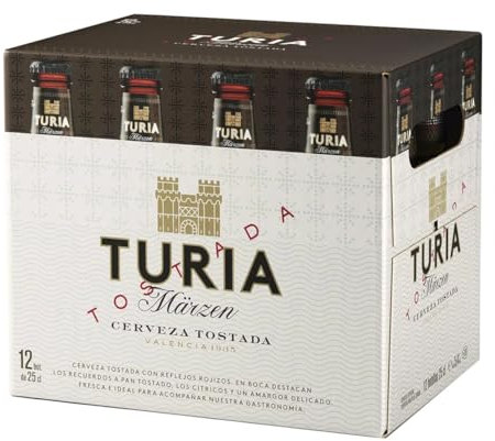 Dunkles Bier Valencia bis56 Pack 12 Flaschen x 25 cl
