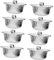 INOOMP 8pièces Pots Aluminium Jetables avec Couvercles Pots De Cuisson Aluminium pour Camping BBQ Et Chauffage