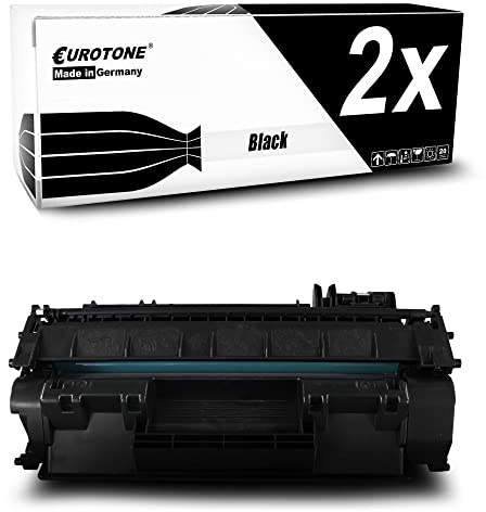 Eurotone Toner 2X Tonerpatrone kompatibel als Ersatz für HP LaserJet Pro 400 MFP M425dw M425dn ersetzt CF280A 80A