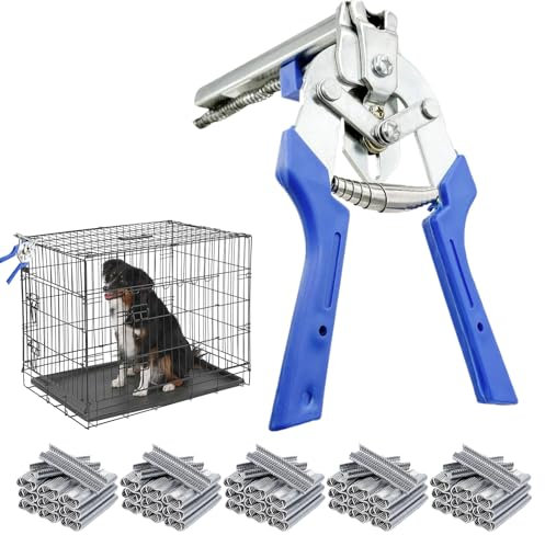 Yonuaret Hog Ring Pliers Kit - Multi-Function Type M Panel Clip Pliers - Hand Tool Sets for Industrial Crafts Animal Fencing Wire Poultry Industrial Panel Bird