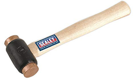 SEALEY Copper Faced Hammer 1.75lb Hickory Shaft