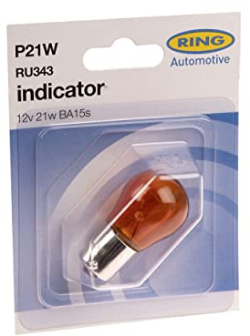 Ring Automotive RU343 12V 21W Ba15S Scc Indicator (Amber)