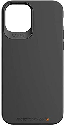 ZAGG Gear4 Holborn Slim D30 Protective Case for iPhone 12 Pro Max, Slim, Hard Case, Shockproof, Wireless Charging, (Black)