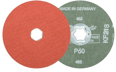 PFERD 722251 Fiberschleifer CC-FS, Combiclick, Ausführung Korund A-Cool, 50 Korngröße, 125mm, 25 Stück