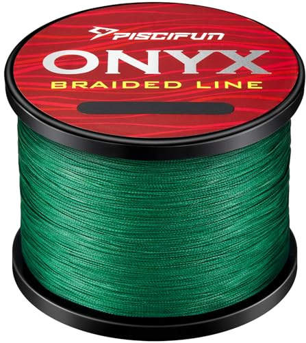 Piscifun Onyx Braided Fishing Line Advanced Superline Braid Lines 150Yd 6lb Green