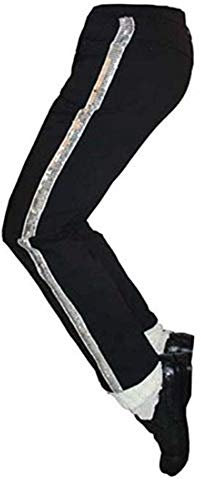 Shuanghao Michael Jack** Herren Damen Erwachsenekinder kostüm Outfit Jungen Mädchen Männer Halloween Weihnachten Cosplay Billie Jeans Pant + Socken (Kind(H<100 cm))