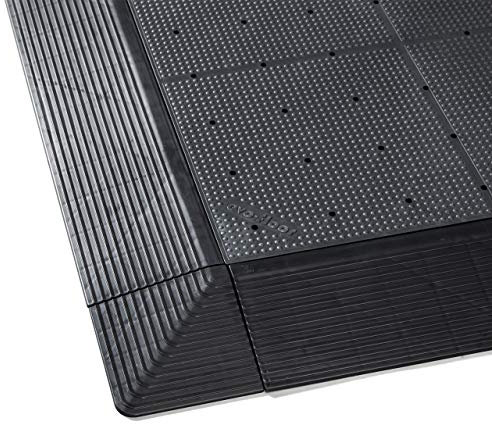 Vispronet Bodenplatten-Set 4,49 x 4,49 m ✓ Rampe ✓ Fließen-Design ✓ belastbar bis 130.000 kg/m2 ✓ für Zelte, Pavillons, Pools UVM