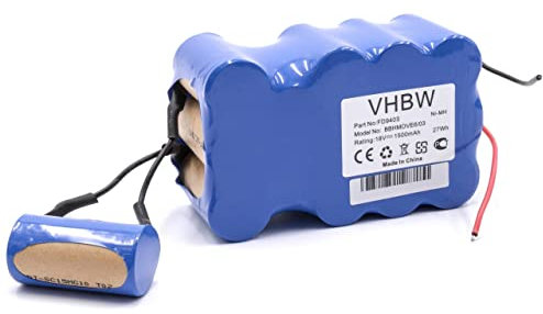 vhbw 1x batería reemplaza Bosch 751993, FD9403, 100W + 10W, FD9403 para aspiradora (1500 mAh, 18 V, NiMH)
