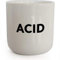 PLTY - Acid Becher - Tasse ohne Henkel - Handglasiertes Weiß Porzellan - Coffee Mug - Beat - Dänisches Design