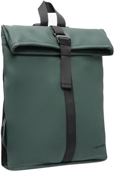 New Rebels Mart Los Angeles Wasserabweisender Rucksack – 7l Rolltop – Modische Tasche Für Jedes Abenteuer – Wasserabweisender Rucksack Unisex - Dark Green