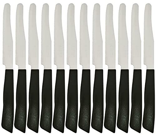 BONOMI COLTELLO INOX TAVOLA 12PZ NERO