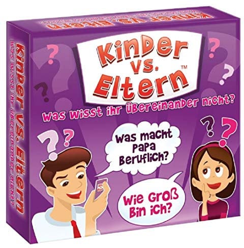 Brettspiele für Kinder Spaß Familienspiele für Kinder 6+ Partyspiel Kinder vs Eltern Was wisst ihr übereinander nicht?