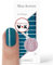 Original Miss Sophie Nagelfolien Petrol Velvet I 24 ultra-dünne Nagellack-Streifen einfarbig in Blau I Für Finger- & Fußnägel I Hält auf Natur- sowie lackierten, Acryl-, Gel- & Shellac-Nägeln