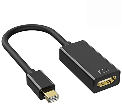 HOBBYTECH Adaptateur Mini DisplayPort vers HDMI 1080 DPI Full HD Convertisseur DP Mâle vers HDMI Femelle avec Son Audio