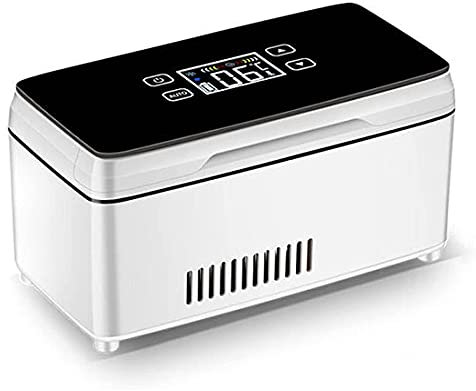 Insulin Kühlbox, Tragbare Medikamente Kühlschrank 2-8 Grad Medizinischer Kühltasche Kühler, Großer Kapazität Kühler Elektro Reisebox Für Reise, Haushalt, Lagerung Von Arzneimitteln,Battery ×3