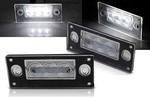 License LED Lights compatible with Audi A3 8L 2000 2001 2002 2003 3 Door 5 Doors Audi A4 B5 1999 2000 2001 Avant GV-2062 Number Plate Lights License Plate Light Rear Lamps 3X Smd LED