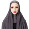 ISAKEN Frauen Muslim Hijab Kopftuch Damen Hijab Muslimisch Kopftüchern Schal aus weichem Chiffon, Frauen Schal Kopfbedeckung Hidschab Islamische Gesichtsschleier Turban