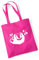 Huuraa Jutetasche Faultier Silhouette Geschenk 10 Liter Fuchsia Baumwolle Faultier Aufmerksamkeit