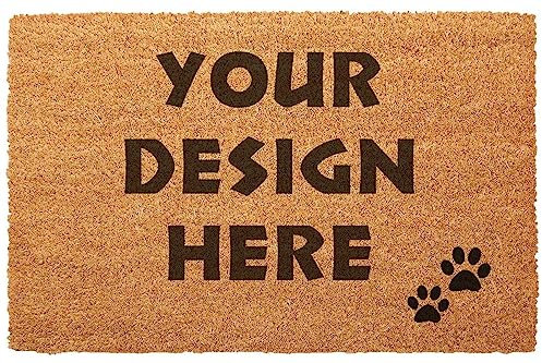 Personalised Doormat Printed Cat Dog Door Mat Customised Pet Design 40 x 60cm Anti-Slip Indoor Outdoor Home Welcome Mat [Your Design01]